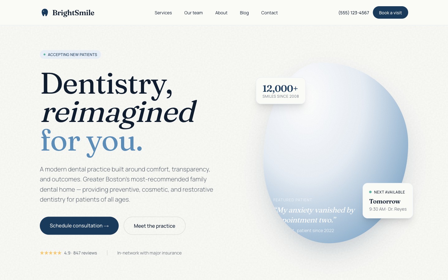 BrightSmile Pro template preview