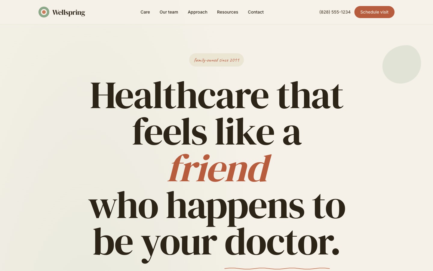 Wellspring Pro template preview